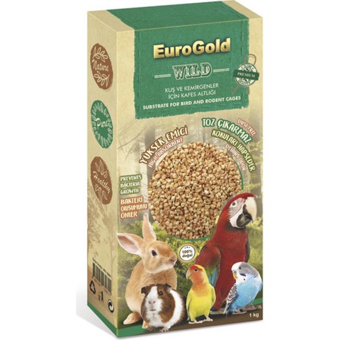EuroGold Kemirgen Ve Kuşlar İçin Mısır Koçanı Taban Altlığı 1 Kg