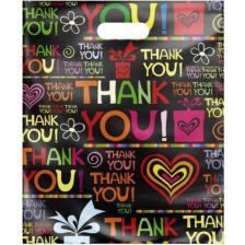 Paketleme Tezgahı 5 No (50*60) Takviyeli El Geçme Poşet Thank You Desenli 50 Adet