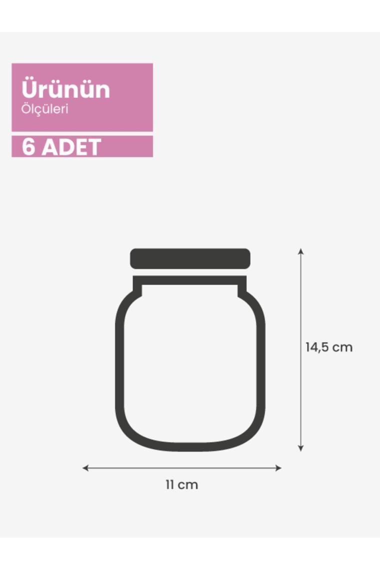 Mini Boy Gümüş Metal Kapaklı Kavanoz Görünümlü Saklama Poşeti-6 Adet-200 ml