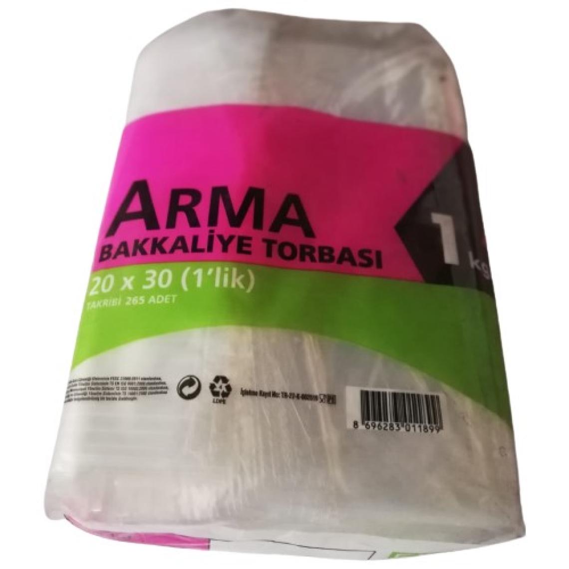 Arma Naksan Şeffaf Bakkaliye Torbası (Poşeti) 1'lik 20X30CM
