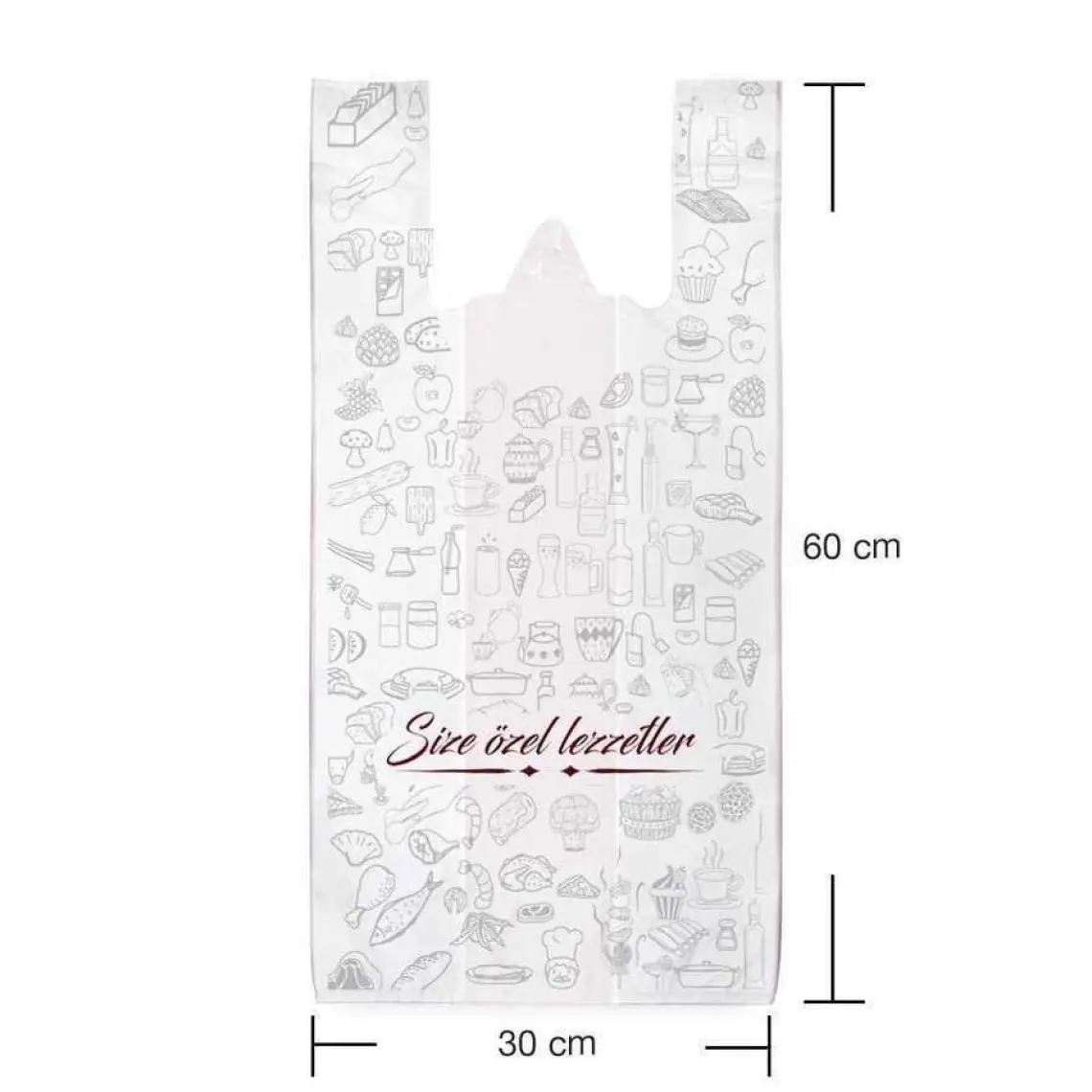 Aydın Plastik Hışır Poşet Büyük Boy 30X60 cm - 100'LÜ