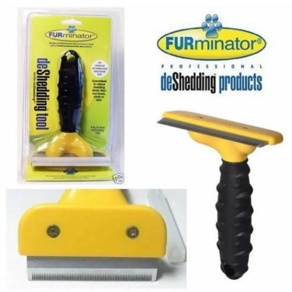 Furminator Uzun Tüylü Köpekler Için Temizlenebilir Tarak Büyük