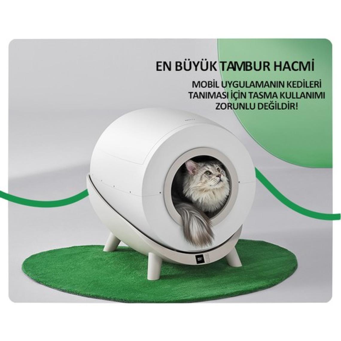 Notty  Otomatik Kedi Tuvaleti En Büyük Akıllı Kedi Kumu Kabı