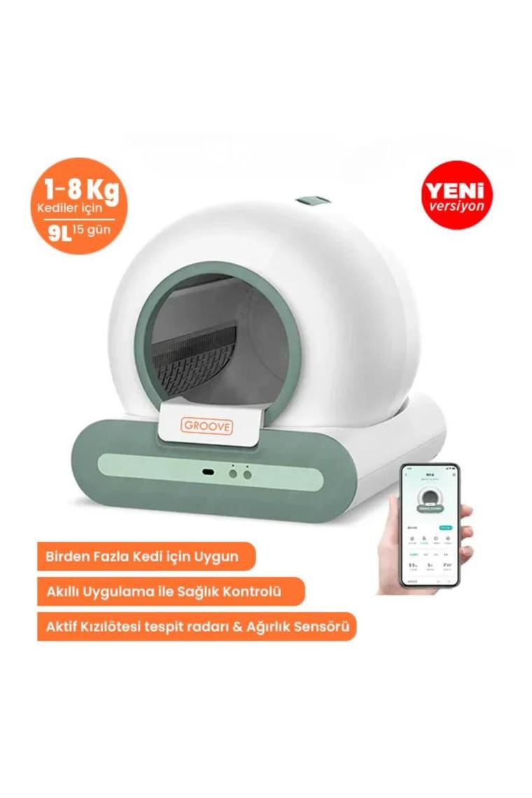 Groove Ti+ 65L Wifi Otomatik Akıllı Kedi Tuvaleti Yeni Versiyon