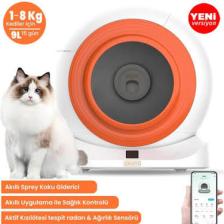Groove Q-Clean Wi-Fi Otomatik Akıllı Kedi Tuvaleti Turuncu (Ultra Sessiz+Akıllı Sprey Koku Giderici+App Kontrol+Akıllı Sensör)