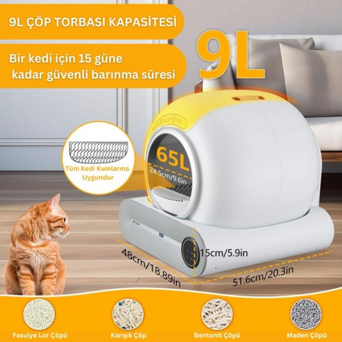 Akıllı Kedi Tuvaleti / Kum Kabı