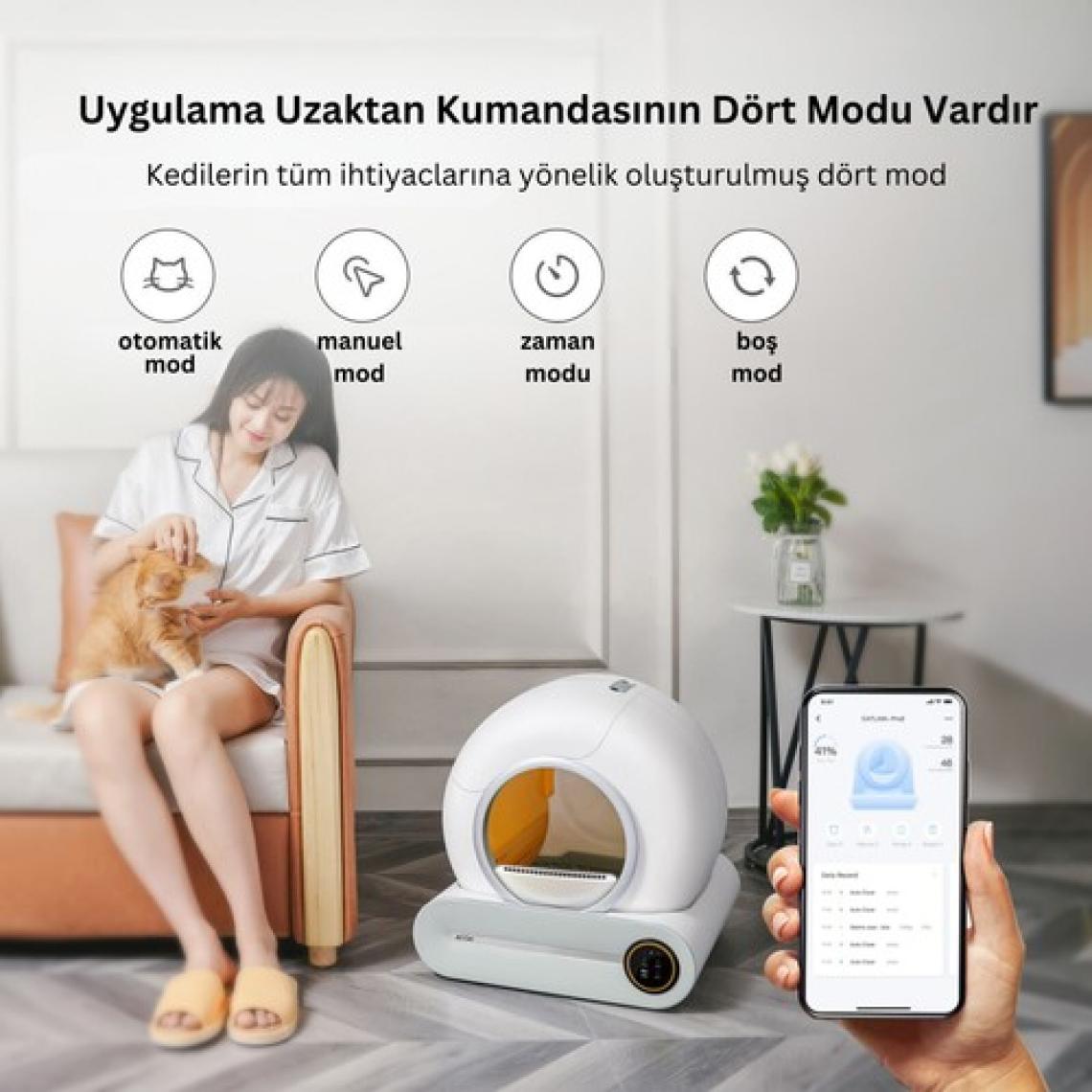 Akıllı Kedi Tuvaleti / Kum Kabı