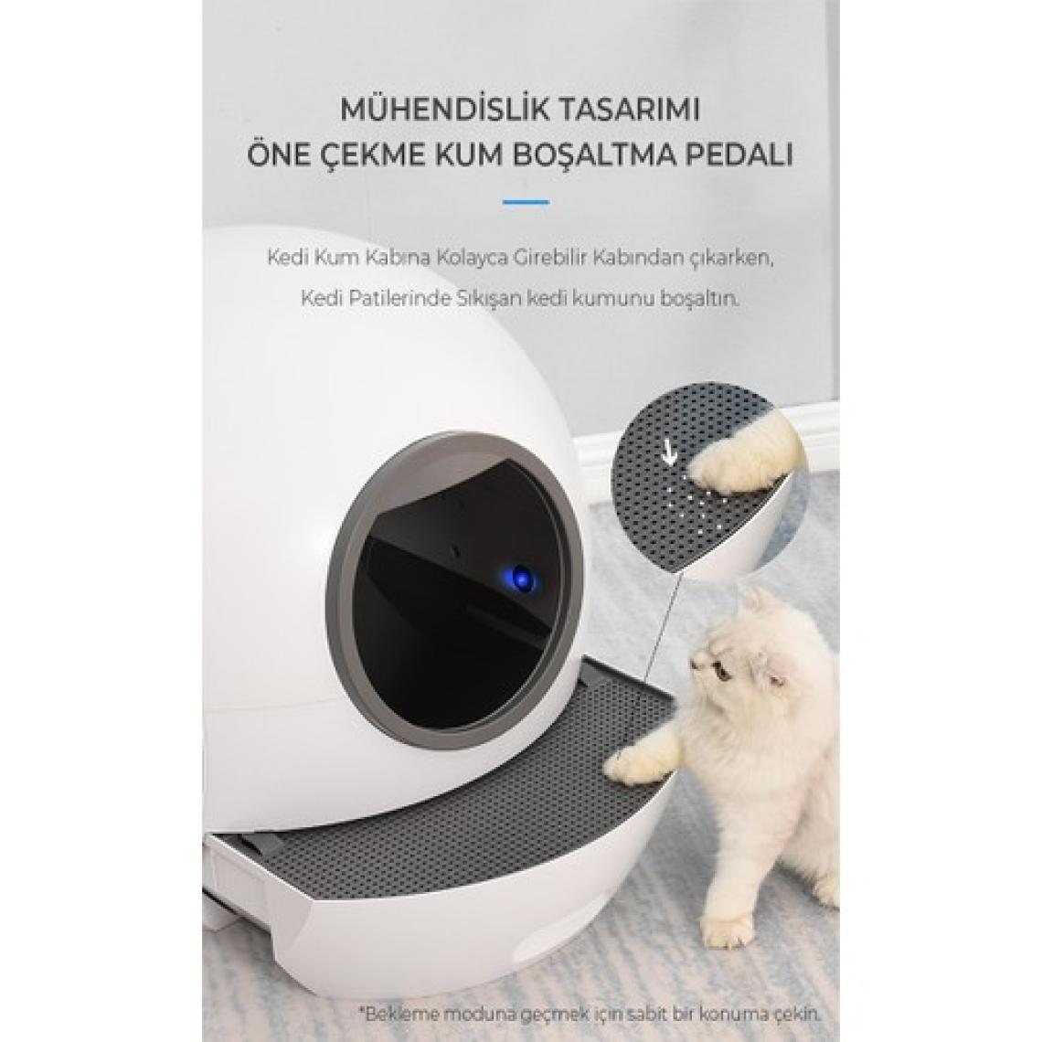 Smart Pro Akıllı Otomatik Kedi Tuvaleti , App Kontrol , Uv Temizleme SCT01