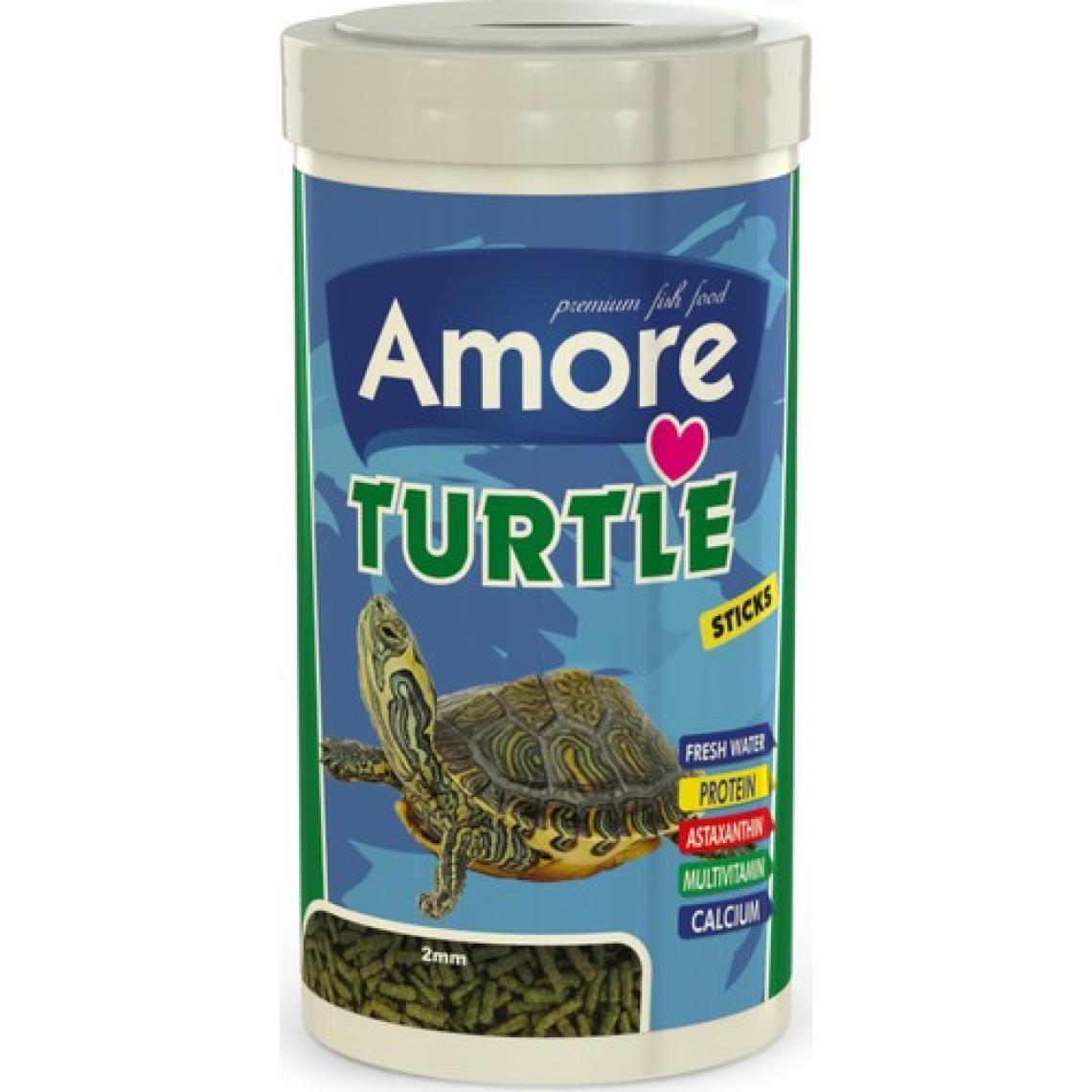 Amore Turtle Sticks 1000ML Kalsiyum Kaplumbağa ve Sürüngen Yemi