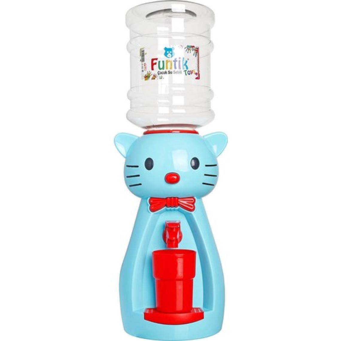Funtik Kedi Konsepti Mavi Çocuk Su Sebili
