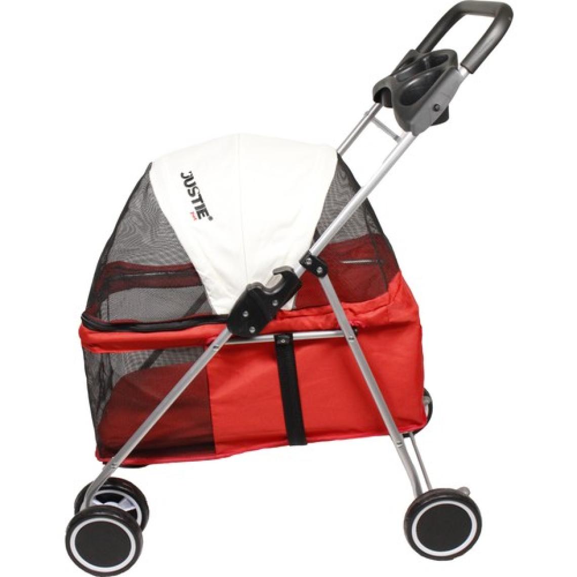 Justie Pet Parthenon Kedi & Köpek Arabası Kırmızı 57X30X52CM