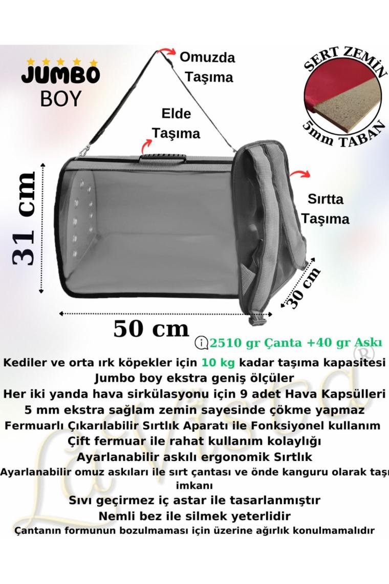 La Vista  Kedi Köpek Taşıma Çantası Jumbo Tomris