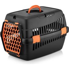 Milo Kedi Köpek Taşıma Çantası Küçük Boy Siyah /Orange