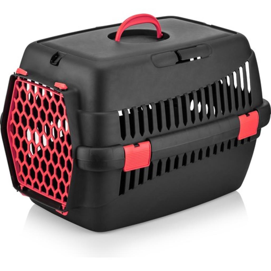 Milo Kedi Köpek Taşıma Çantası Orta Boy Siyah/Kırmızı