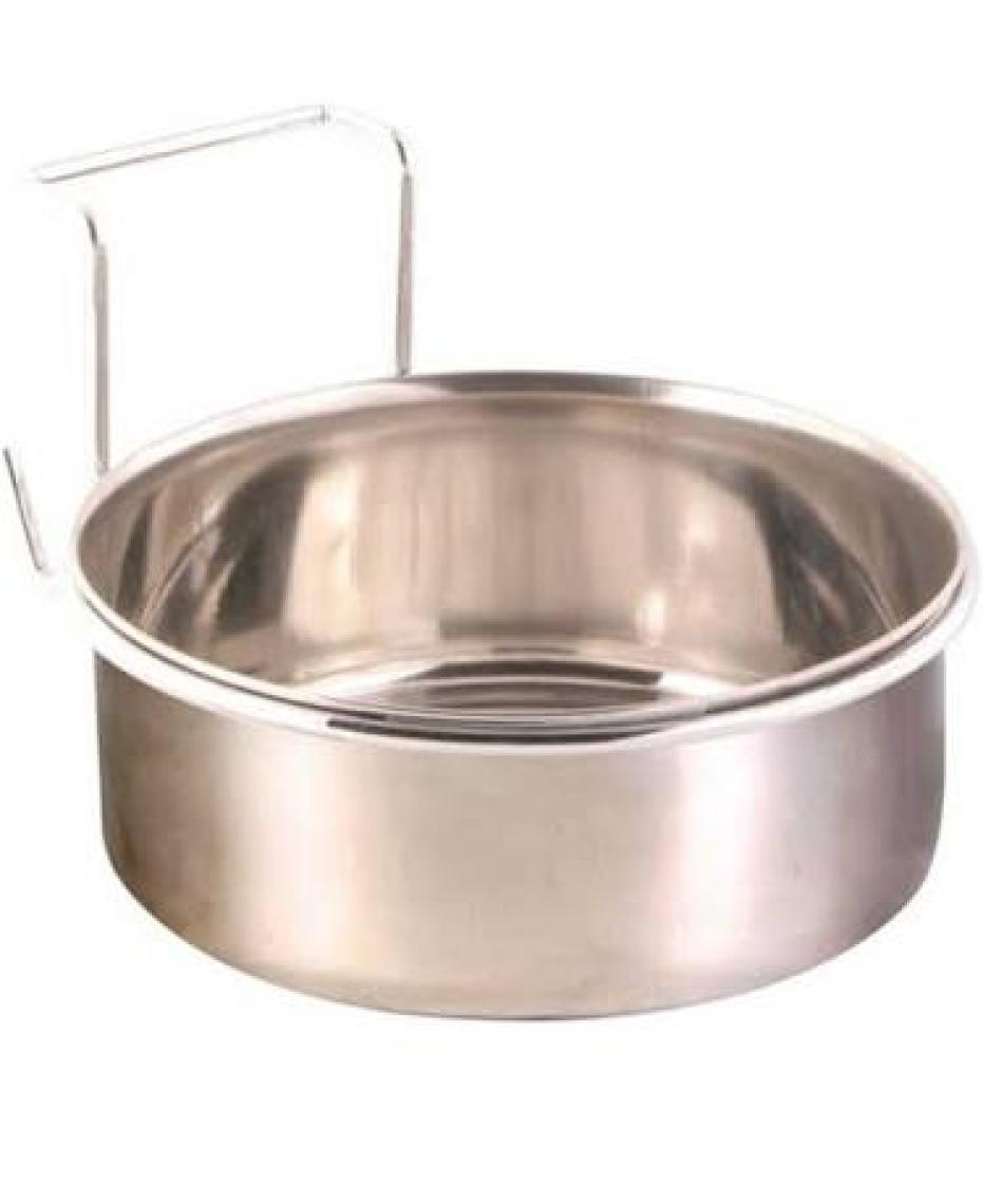 Trixie Papağan Paslanmaz Askılı Kap, 300 ml   9 cm