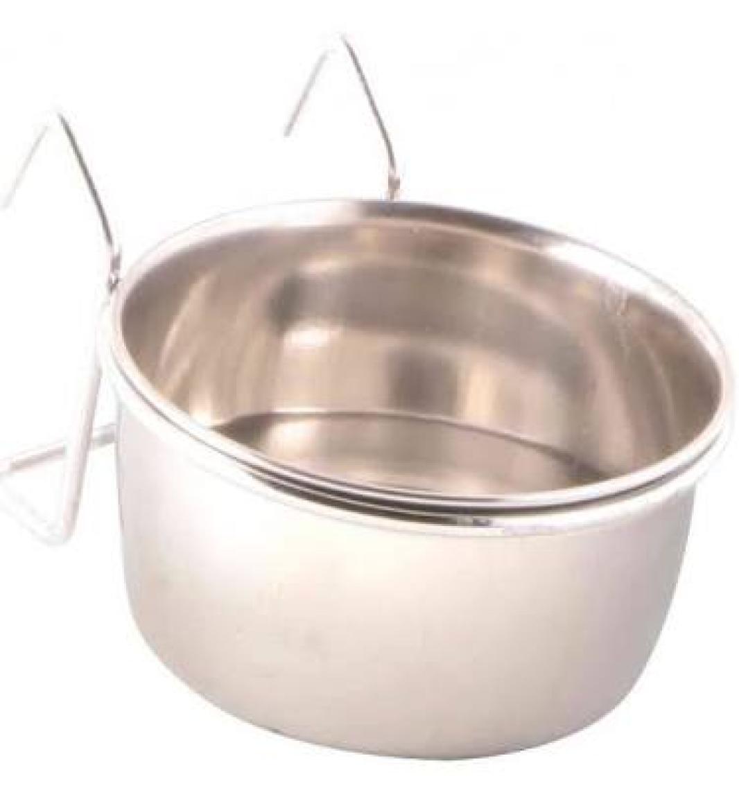 Trixie Papağan Paslanmaz Askılı Kap, 300 ml   9 cm