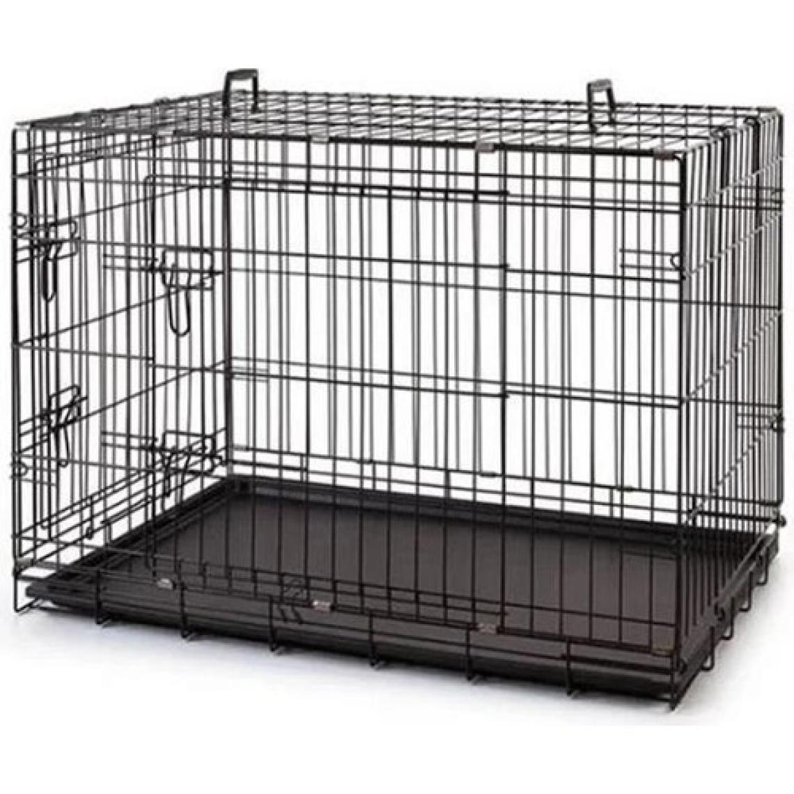 Atakan Petshop Metal Köpek Kafesi 91X61X66 cm Siyah