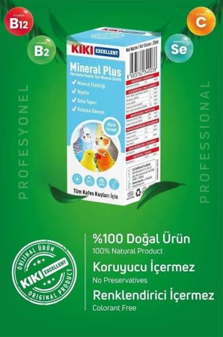 Kiki Excellent Kuş Mineral Plus 25 Ml. KB103