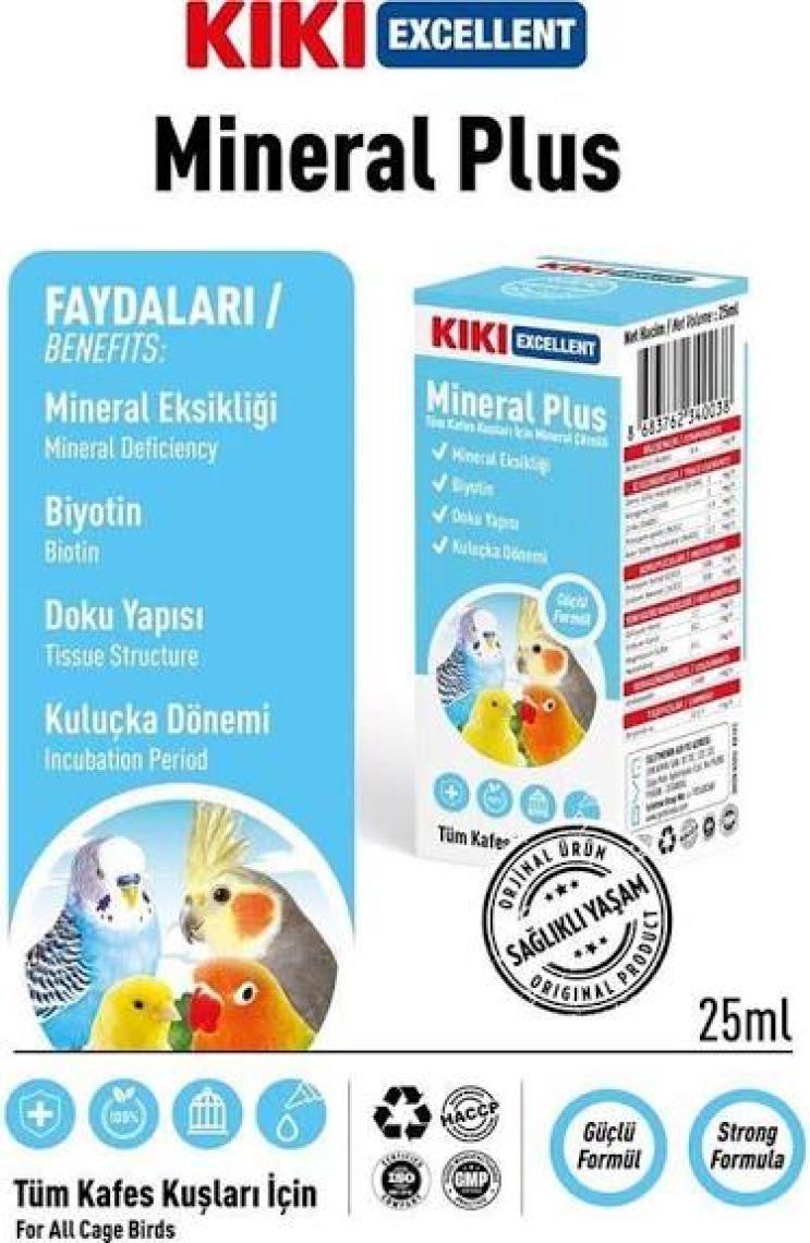 Kiki Excellent Kuş Mineral Plus 25 Ml. KB103