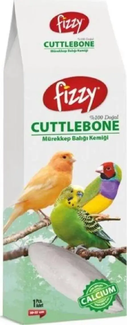 Fizzy Taze Kutulu Kafese Takma Aparatlı Mürekkep Balığı Kalamar Kemiği 10-12CM