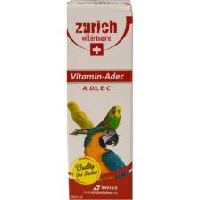 Zurich Kuş Vitamini A, D3, E, C Vitaminleri 30 Ml