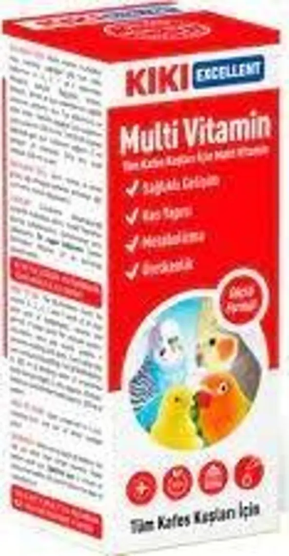 Kiki Excellent Kuş Multi Vitamin 25 Ml. KB101