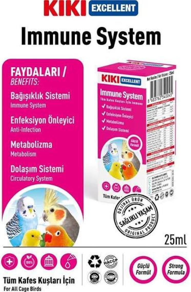 Kiki Excellent Kuş Immune System 25 Ml. KB102