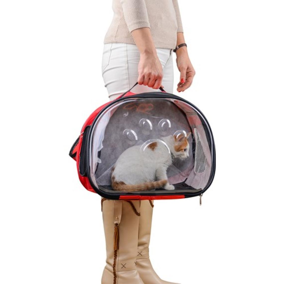 Northern Fashion Elips Kedi Taşıma Çantası El ve Sırt Çantası 6 Hava Kanalı 2 Fileli Cep Kedi Taşıma Çantası Astronot Kedi Taşıma Çantası