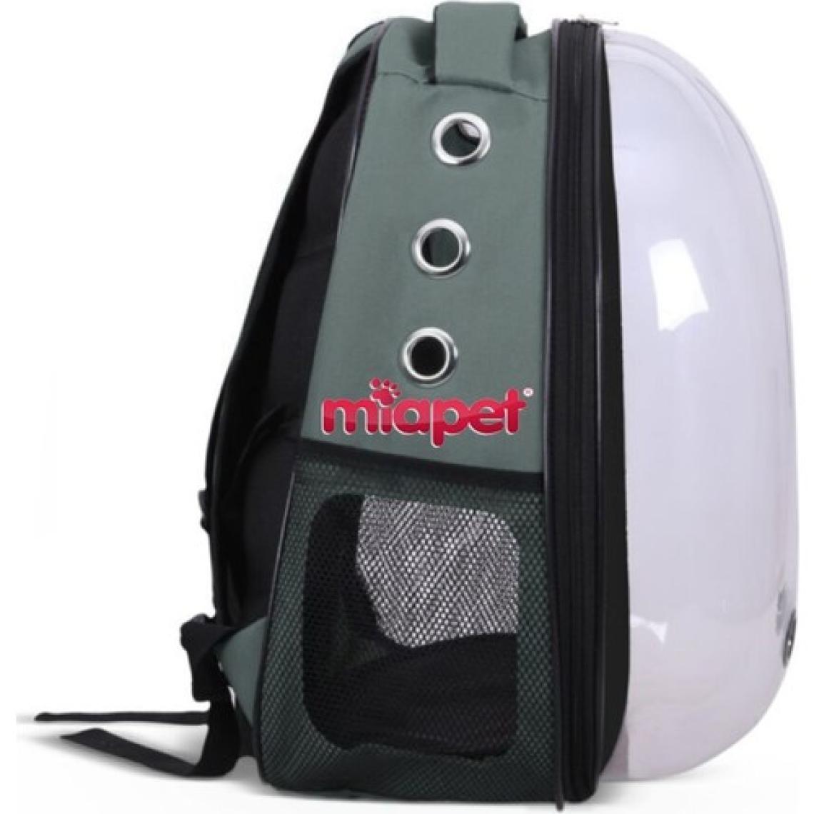 Miapet Şeffaf Astronot Kedi Köpek Taşıma Çantası 42 x 22 x 33 cm Gri