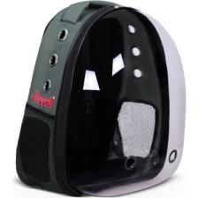 Miapet Şeffaf Astronot Kedi Köpek Taşıma Çantası 42 x 22 x 33 cm Gri