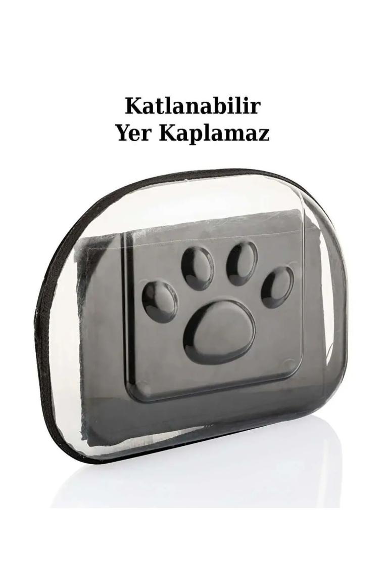 NS Reliable Şeffaf Uzay Kapsülü Nefes Alabilir & Katlanabilir Kedi-Köpek Taşıma Çantası - Siyah