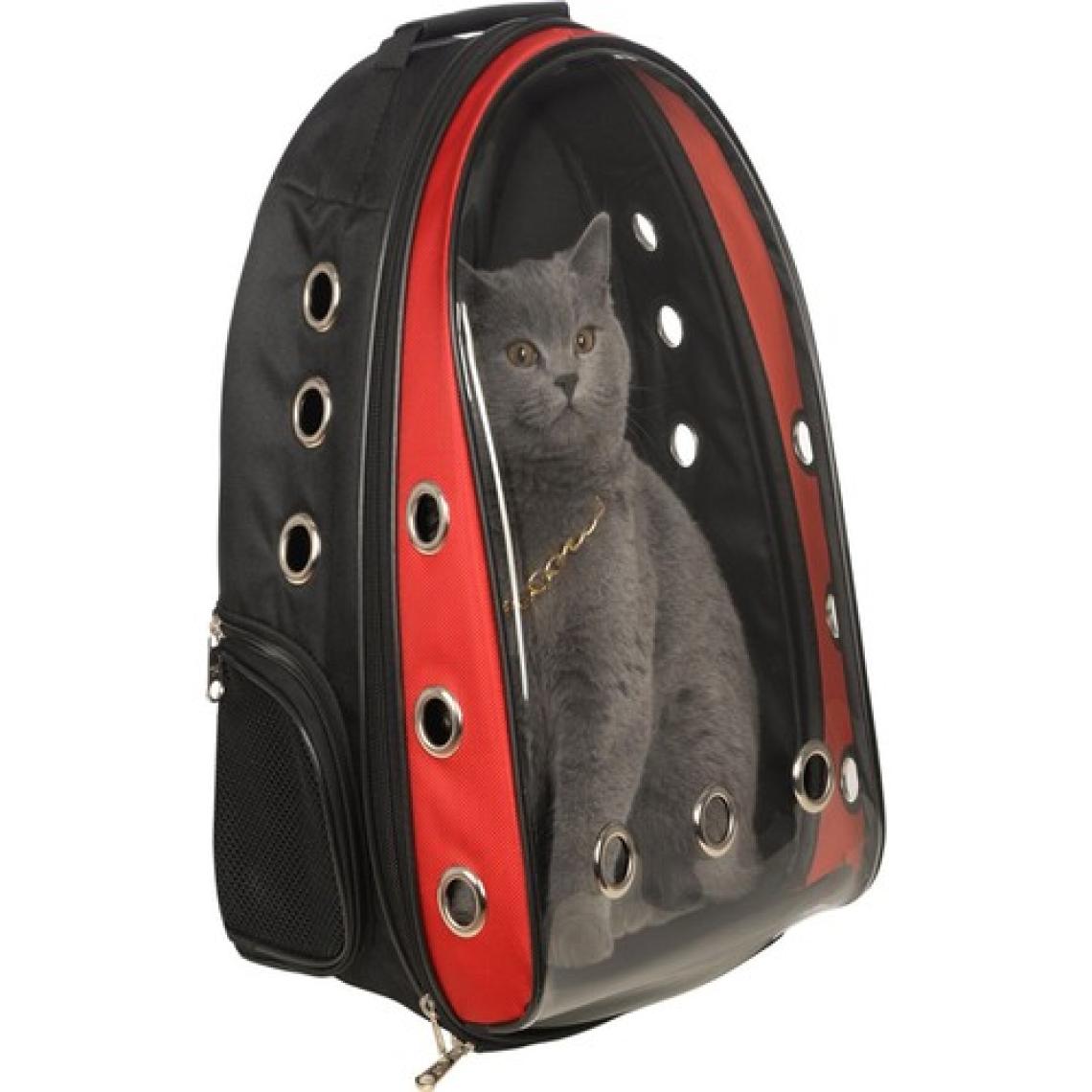 Ksburda Kedi Taşıma Çantası Kırmızı Şeffaf Kırılmaz Astronot Kedi Çantası Kedi Seyehat Çantası 42X22X33 cm Kedi Çantası V1