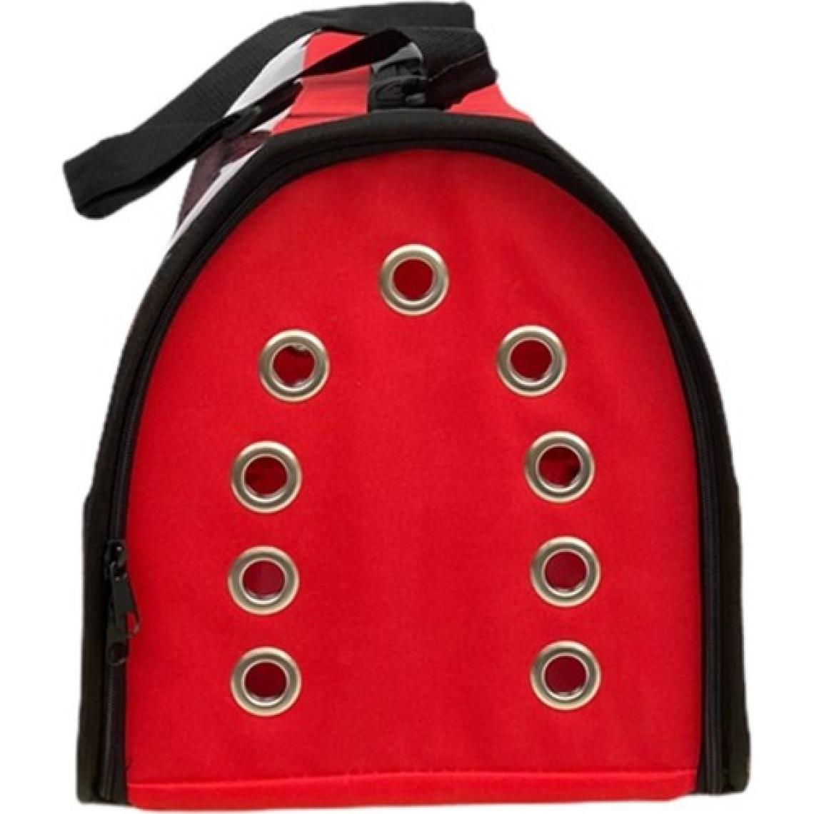 Şeffaf Büyük Kırmızı Taşıma Çantası 50 cm x 30 cm x 30 cm