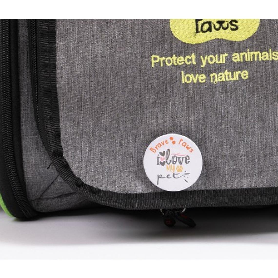 Brave Paws Kedi ve Köpek Taşıma Sırt Çantası Açılabilir Fileli Katlanabilir Yıkanabilir Plastik Fileli