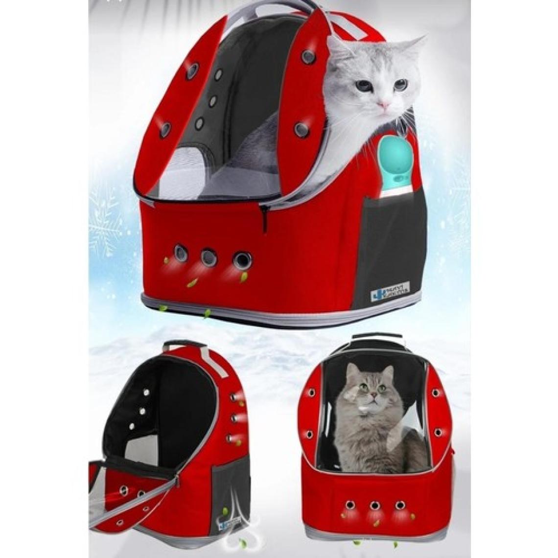 Mavi Kaktüs Kedi - Köpek Taşıma Çantası Kırılmaz Cam Hava Kanallı Yıkanabilir Kumaş