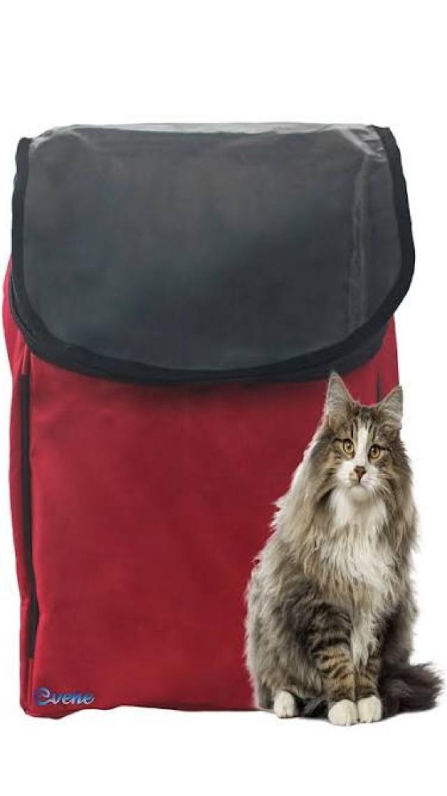 Evene Kedi Köpek Taşıma Çantası Şeffaf Sırt Çantası 16 Kapsüllü Evcil Hayvan Çantası