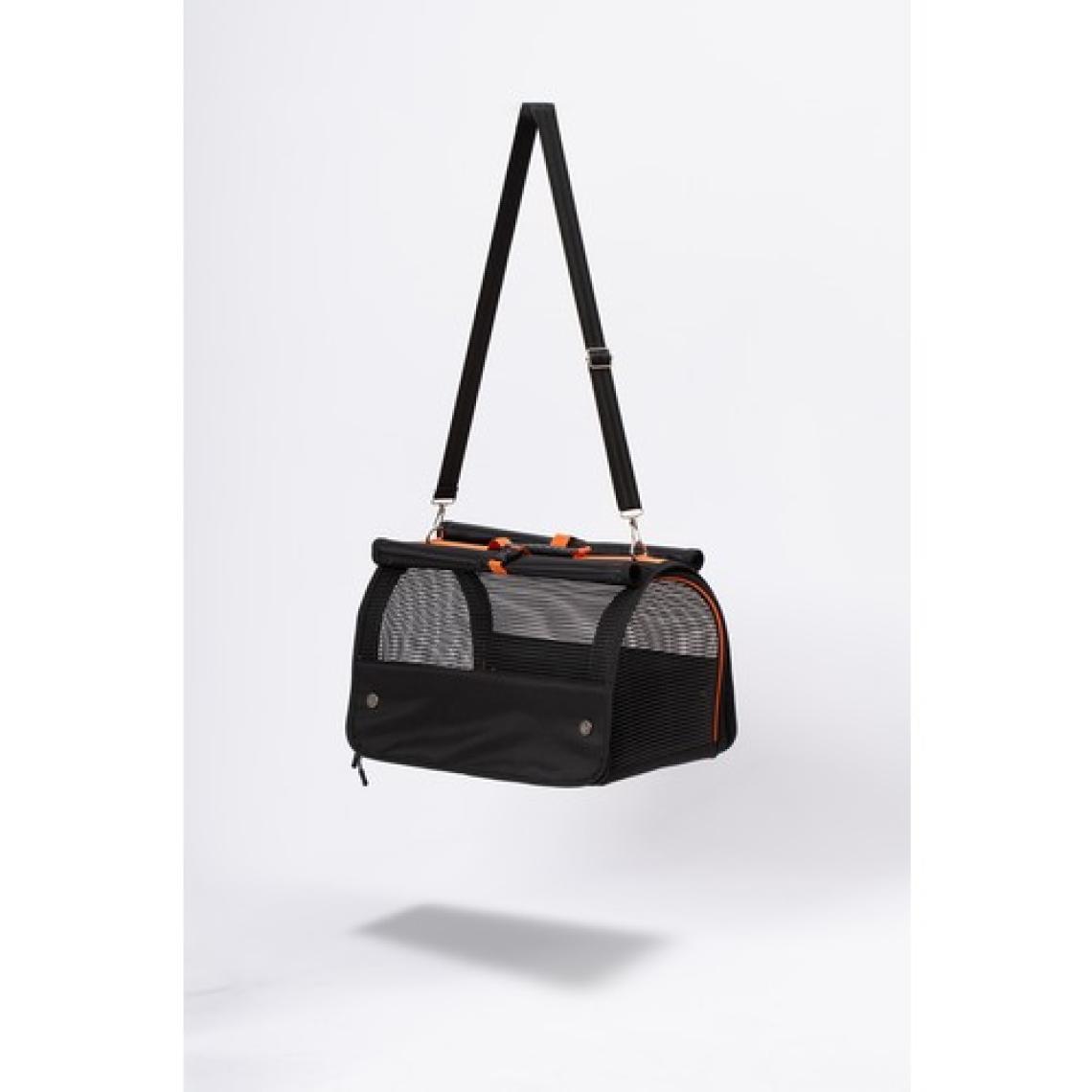Brave Paws Flybag Fileli Kedi Taşıma Çantası 43 x 26 x 27 cm-Siyah