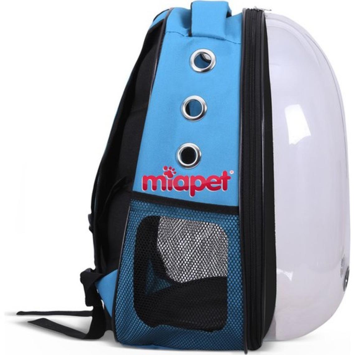 Miapet Şeffaf Astronot Kedi Köpek Taşıma Çantası 42 x 22 x 33 cm Mavi