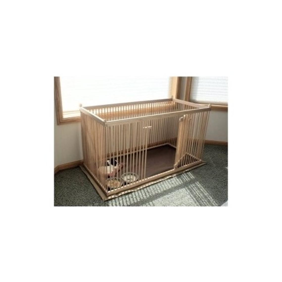Naturbird Ahşap Köpek Çiti Sık Aralık Kapısı Yan Taraftadır 60 cm x 1 Metre