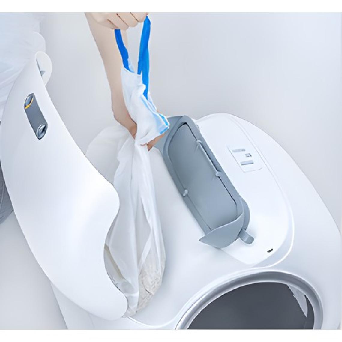 Yasomi Smartcat Cleaner Kedi Tuvaleti Uyumlu Büzgülü Çöp Poşeti 3lü SET(3X15 Adet, 50MM x 46MM)