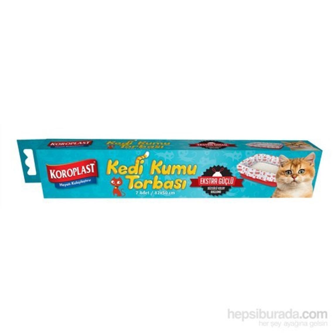 Koroplast Extra Güçlü Kedi Kumu Torbası 82X50 Cm 7 Adet