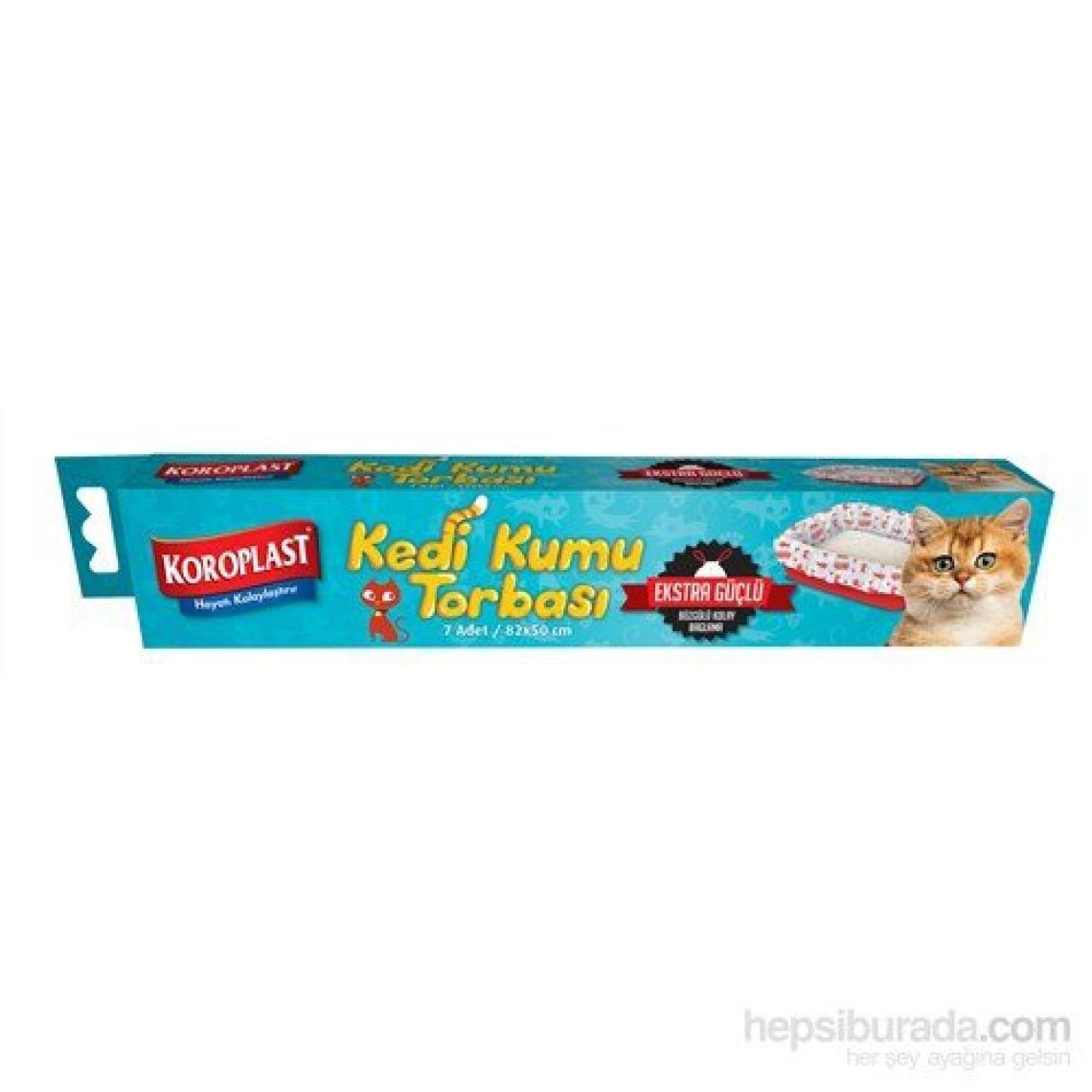 Koroplast Extra Güçlü Kedi Kumu Torbası 82X50 Cm 7 Adet