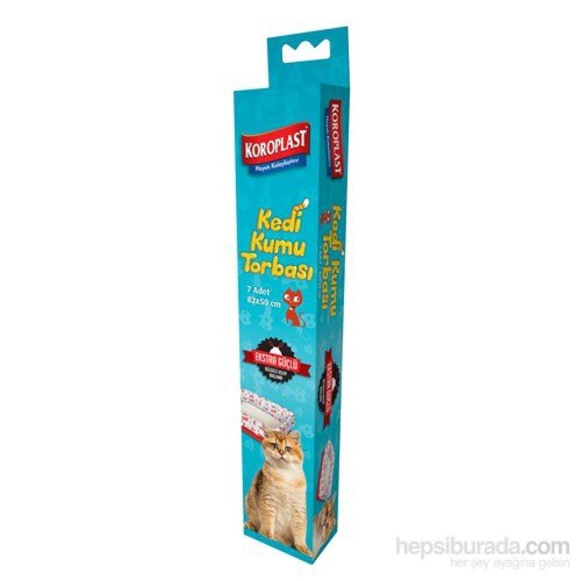 Koroplast Extra Güçlü Kedi Kumu Torbası 82X50 Cm 7 Adet