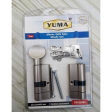 Yuma 68 mm Çelik Kapı Kilidi Silindir Barel 2 Li Seti