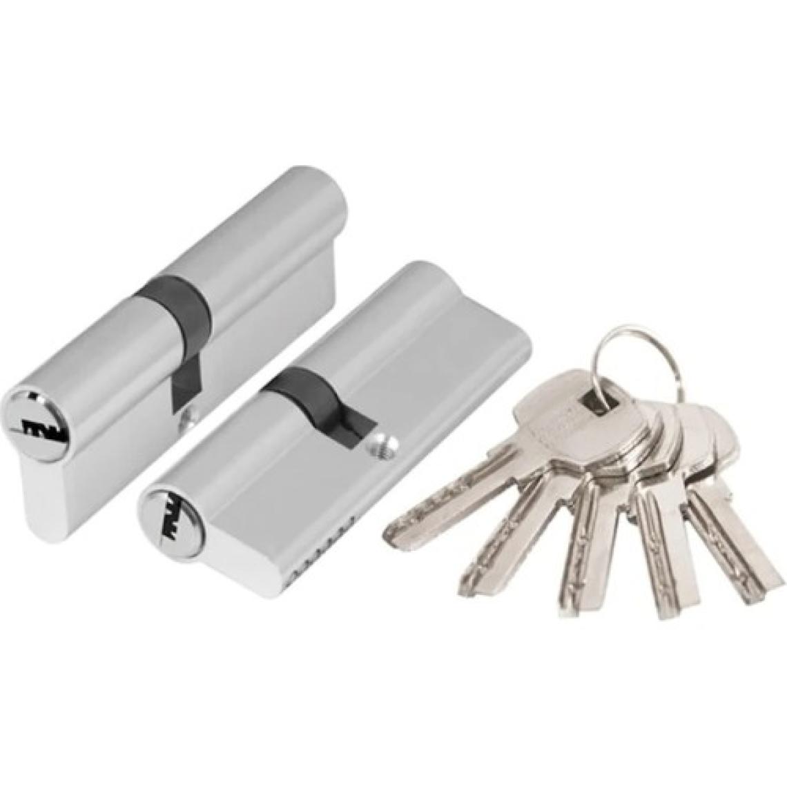 Yuma Ymk Hibrit Bilyalı Barel Saten 68 mm - Standart Çelik Kapı Kilidi