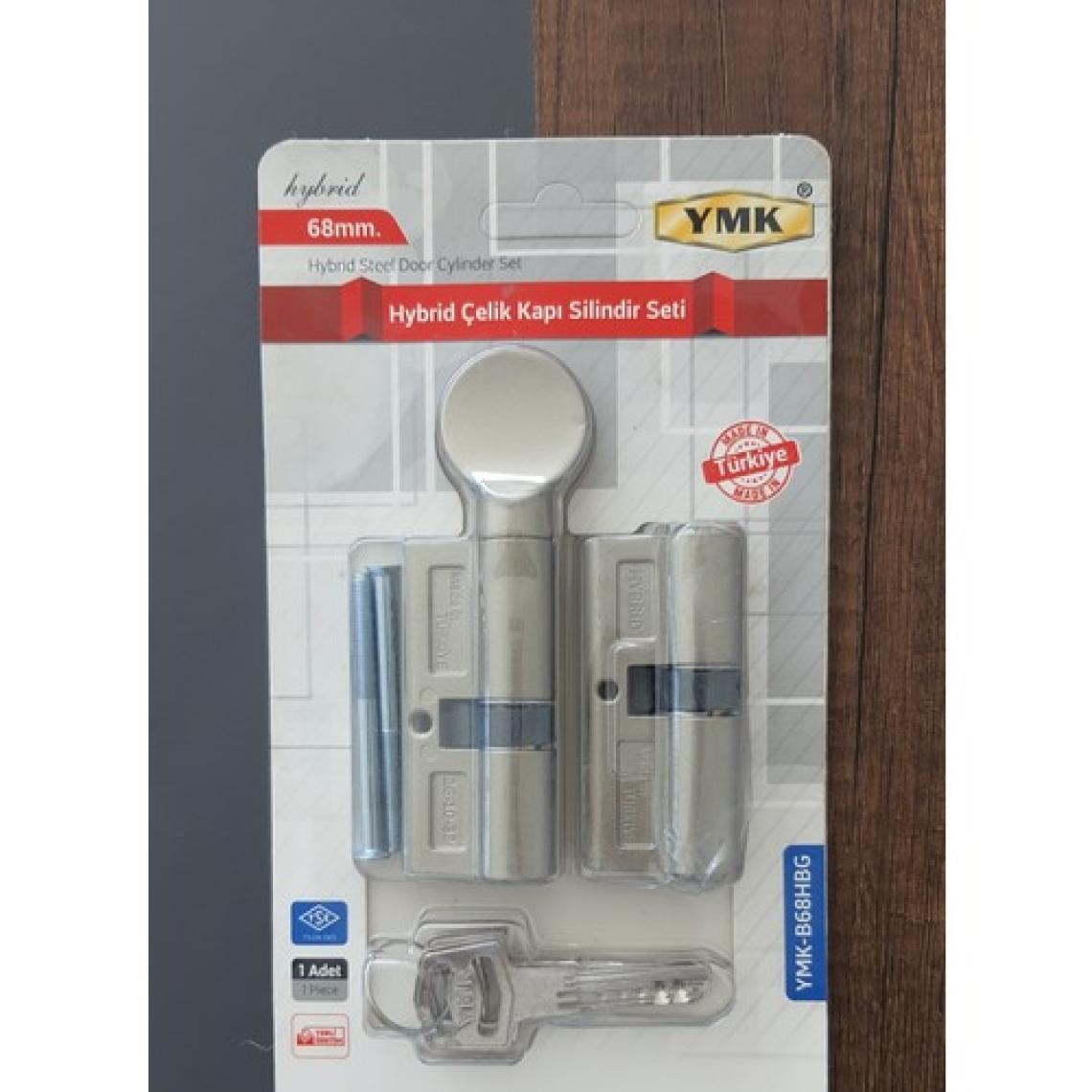 Yuma Ymk 68 mm Hybrid Çelik Kapı Kilidi Silindir Barel 2'li Seti
