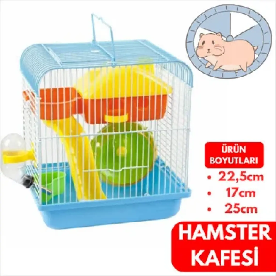 Dayang Bird Life YD257 Hamster Kafesi 22X17X25CM