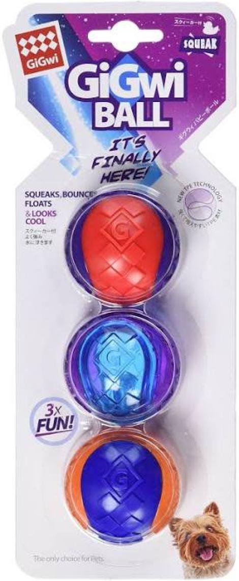 Gigwi Ball Köpek Oyuncağı Sert Top S 3 Lü 6409