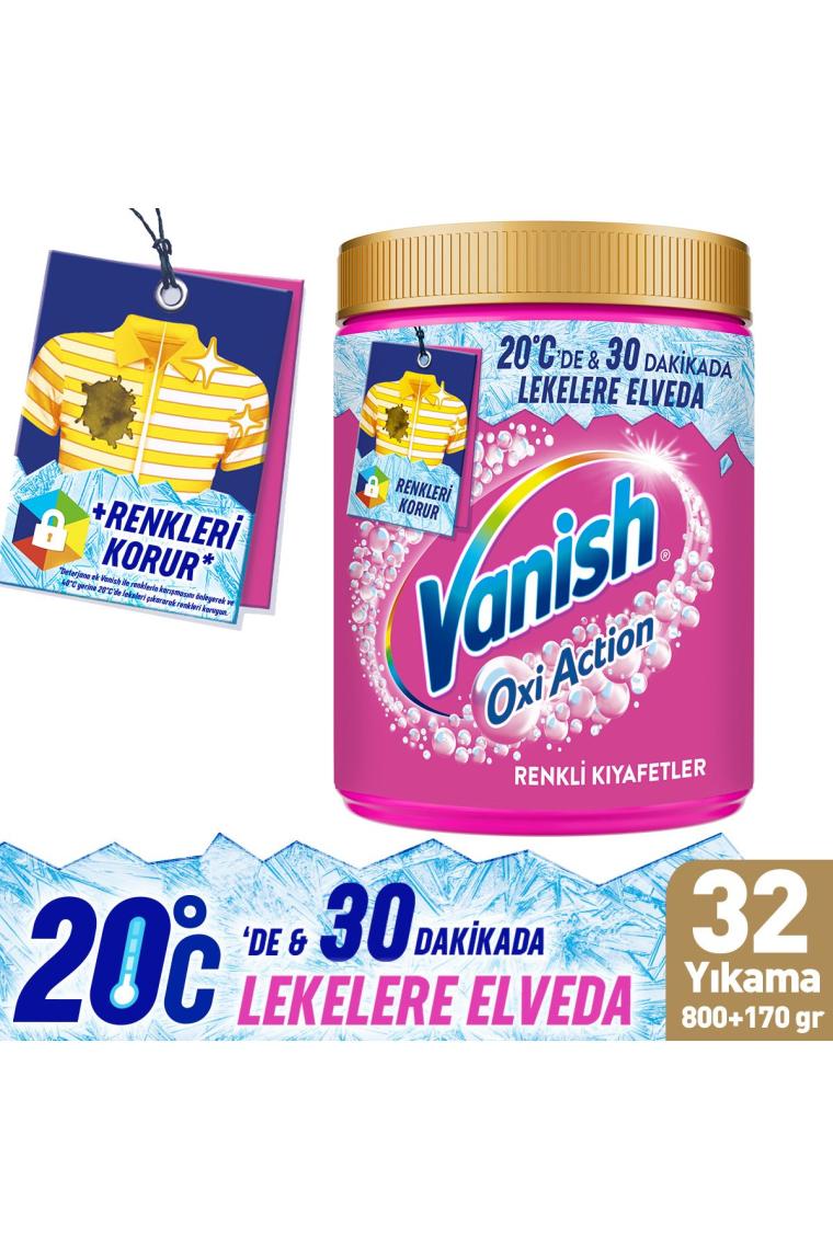 Vanish Kosla Multipower Oxi Advance Renkliler Için Leke Çıkartıcı & Deterjan Güçlendirici Toz 970 G