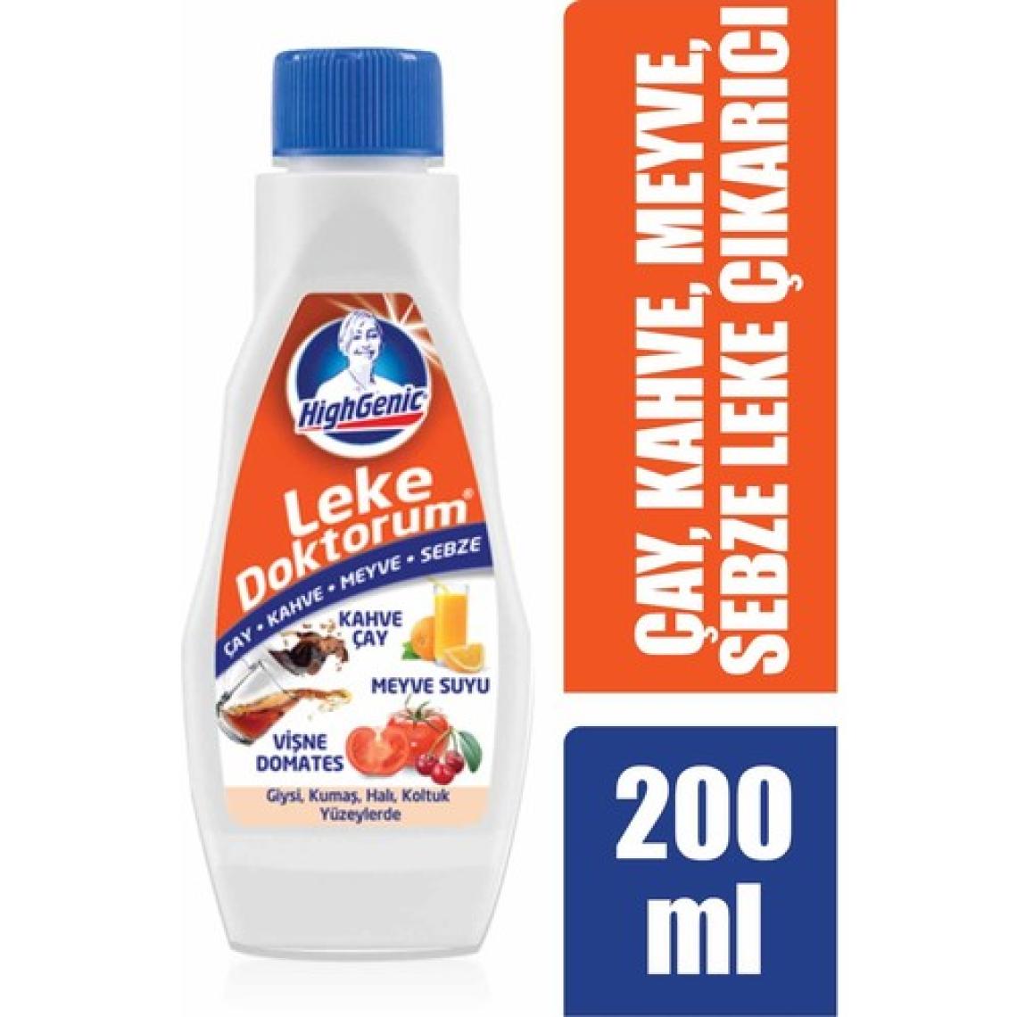 HighGenic Leke Doktorum ÇAY, KAHVE, MEYVE-SEBZE Leke Çıkarıcı 200 ml